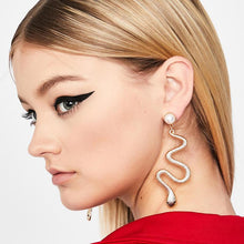 Load image into Gallery viewer, Sly Snake Long Earrings

