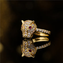 Load image into Gallery viewer, Leopard Head Ring
