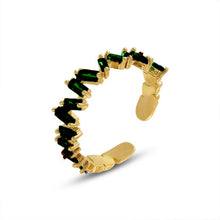 Load image into Gallery viewer, Forever Ring Black Stones