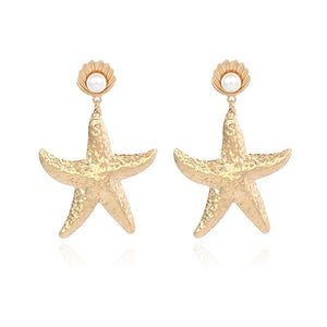 Oversized Starfish Earrings