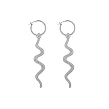 Load image into Gallery viewer, Snake Bite Hoop Earrings
