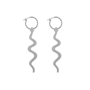 Snake Bite Hoop Earrings