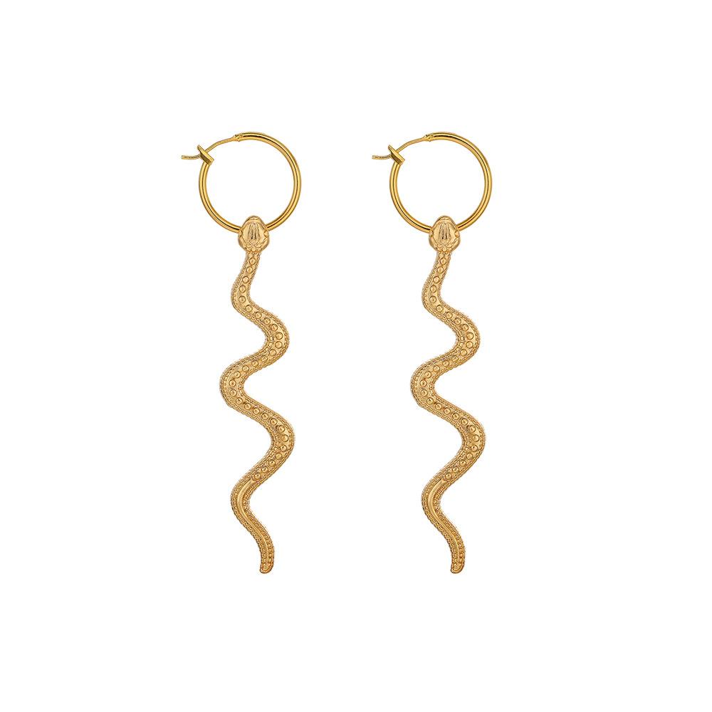 Snake Bite Hoop Earrings