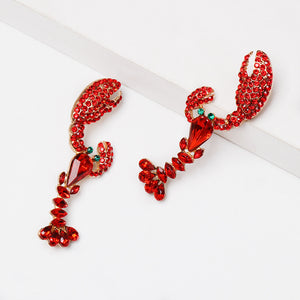 Red Lobster Stud Earrings