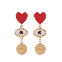 Load image into Gallery viewer, Love Devil&#39;s Eye Earrings
