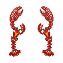Load image into Gallery viewer, Red Lobster Stud Earrings
