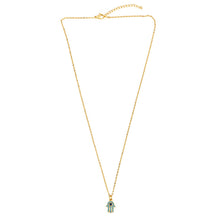 Load image into Gallery viewer, Hand Of Fatima Blue Eye Necklace
