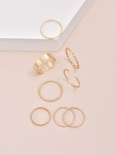 Load image into Gallery viewer, Geometric Ring Set
