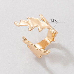 Golden Open Joint Ring
