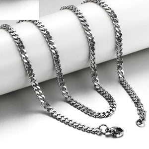 Titanium Steel Curb Chain Necklace