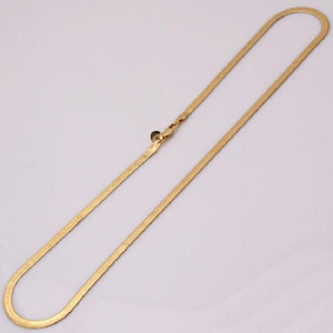 Men's Flat Snake Bone Chain Necklace