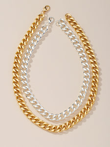 Thick Chain Necklace Set
