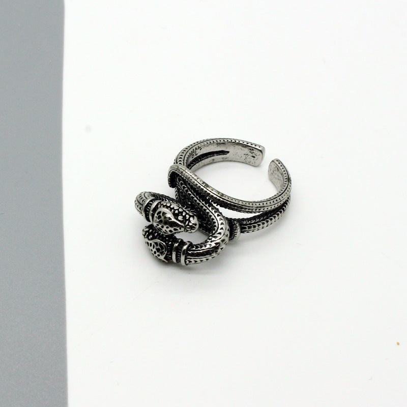 Double Head Snake Ring