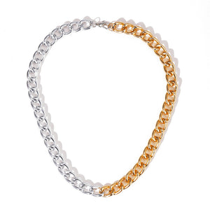 Thick Chain Stitching Necklace