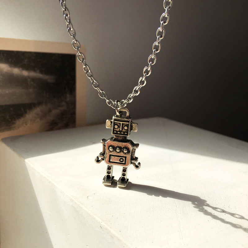 ネックレス・ペンダント Robot Pendant Necklace #5774 REBABA Retro Robot Pendant Necklace, Punk Rock Movable Robot