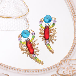 Scorpion Colored Diamond Earrings