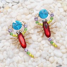 Load image into Gallery viewer, Scorpion Colored Diamond Earrings
