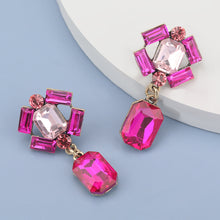 Load image into Gallery viewer, Diamond Glass Earrings
