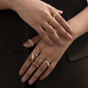 Snaked Ring Set