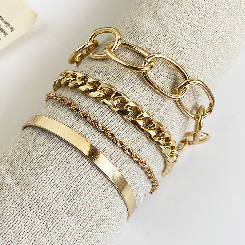 Multi-layer Chain Bracelet Set
