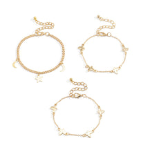 Load image into Gallery viewer, Star, Moon &amp; Butterfly Bracelet Set
