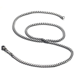 Titanium Steel Curb Chain Necklace