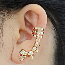 Load image into Gallery viewer, Punk Skull Ear Cuff
