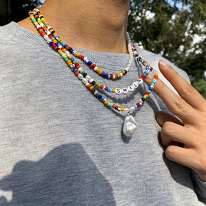 Pearl Beaded Layered Necklaces