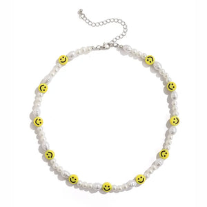 Smiley Pearl Necklace