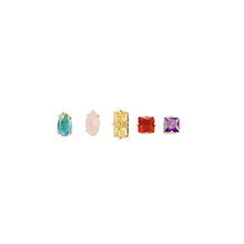 Load image into Gallery viewer, Rainbow Crystal Ear Studs
