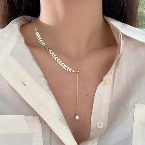 Pearl Aircraft Necklace