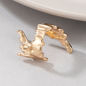 Golden Open Joint Ring