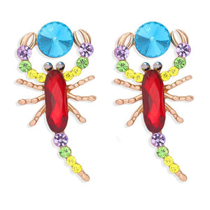Scorpion Colored Diamond Earrings