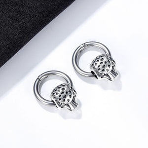 Panther Head Earrings