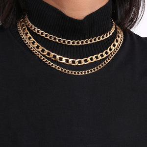 Thick And Thin Chain Necklace