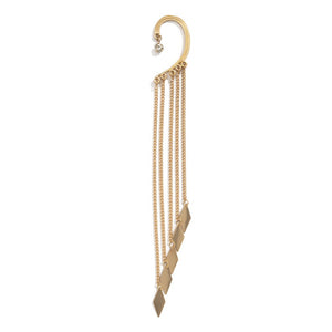 Diamond Tassel Chain Earring