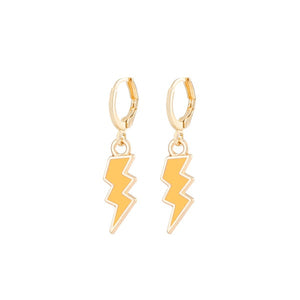 Yellow Lightning Ear Clip