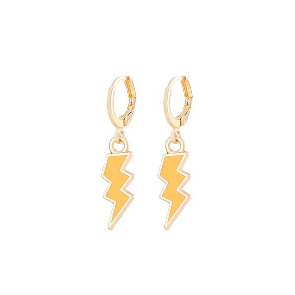 Yellow Lightning Ear Clip