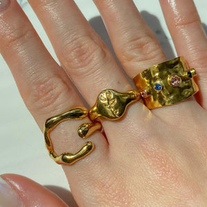 Irregular C Shape Ring