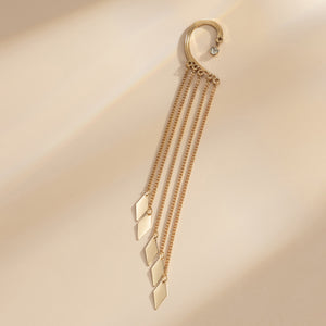 Diamond Tassel Chain Earring