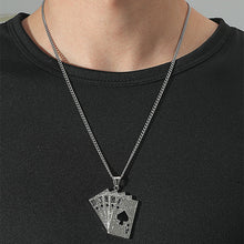 Load image into Gallery viewer, Diamond Spades A Pendant Necklace
