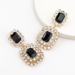 Black Geometric Earrings
