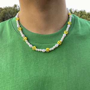 Smiley Pearl Necklace