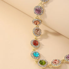 Load image into Gallery viewer, Colorful Rhinestone Clavicle Chain
