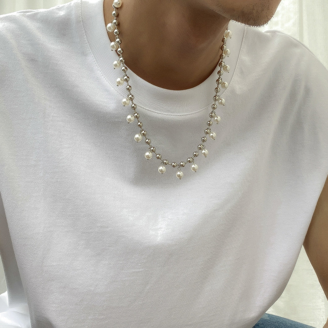 Beaded Pearl Necklace