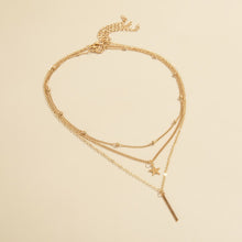 Load image into Gallery viewer, Cuboid Star Multilayer Necklace
