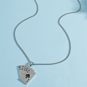 Diamond Spades A Pendant Necklace