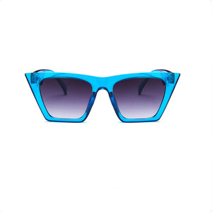 Blue Cat Eyes Sunglasses