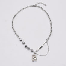 Load image into Gallery viewer, Bead Chain Rhinestone Necklace
