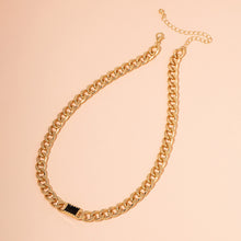 Load image into Gallery viewer, Gold + Black Chain Necklace
